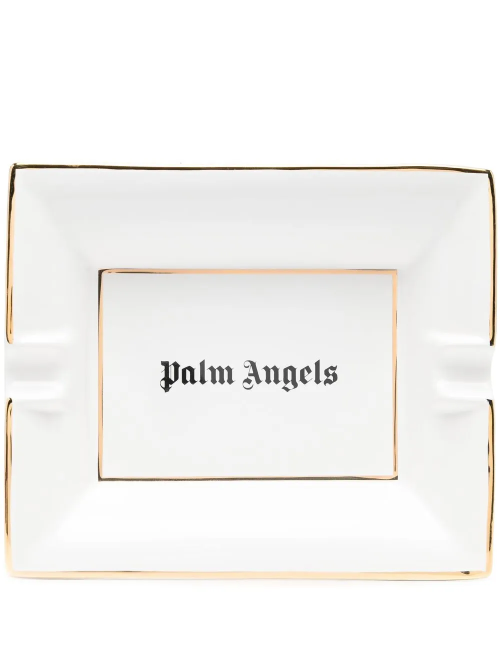 

Palm Angels logo print ash-tray - White