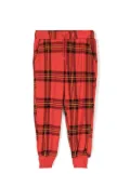 Mini Rodini plaid-check print track pants - Red