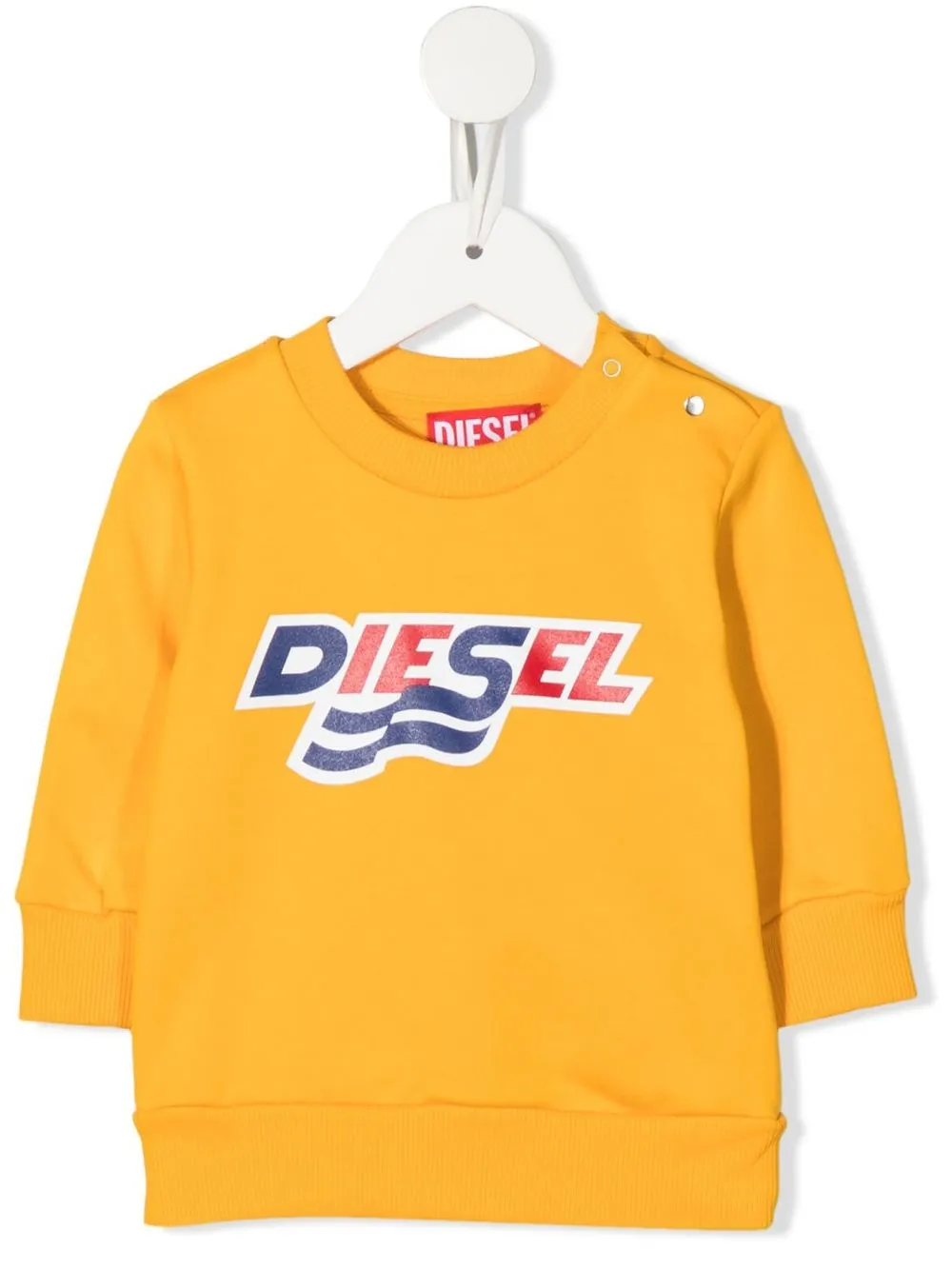 

Diesel Kids sudadera con logo estampado - Amarillo