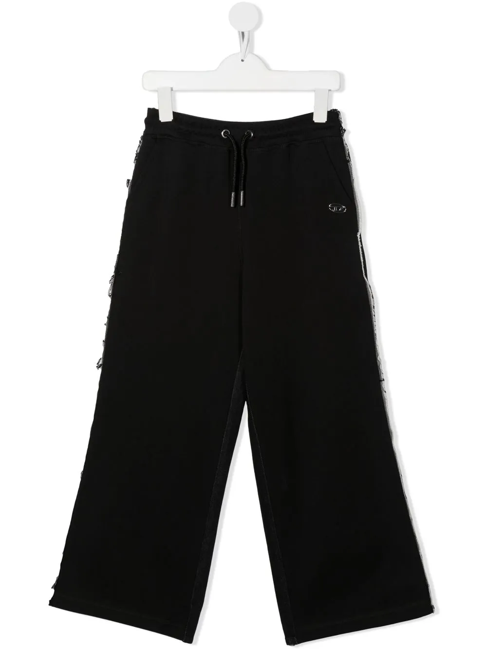 

Diesel Kids pantalones Piwo anchos con paneles - Negro