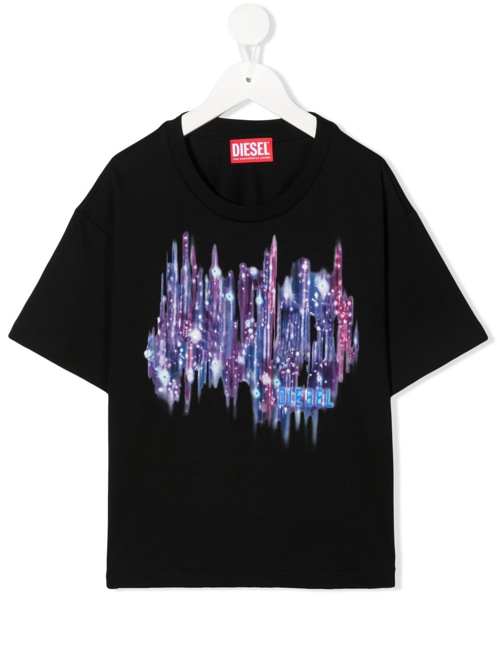 ＜Farfetch＞ Diesel Kids Toilly グラフィック Tシャツ - ブラック