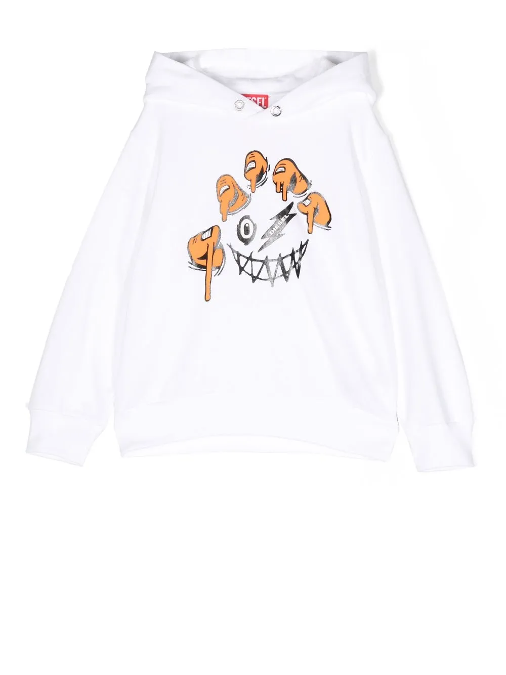 

Diesel Kids hoodie con estampado gráfico - Blanco