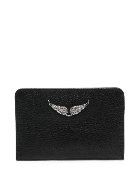 Zadig&Voltaire wing-charm leather cardholder 