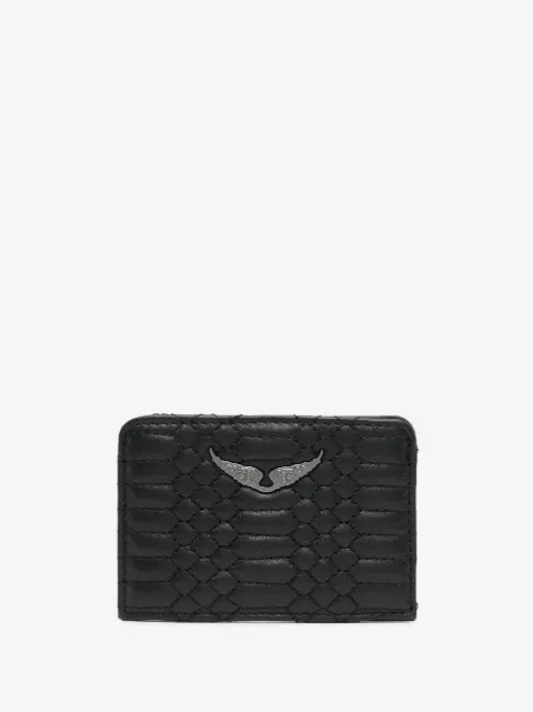 Zadig&Voltaire cartera con placa del logo