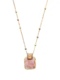 Missoma rose quartz-pendant necklace - Gold