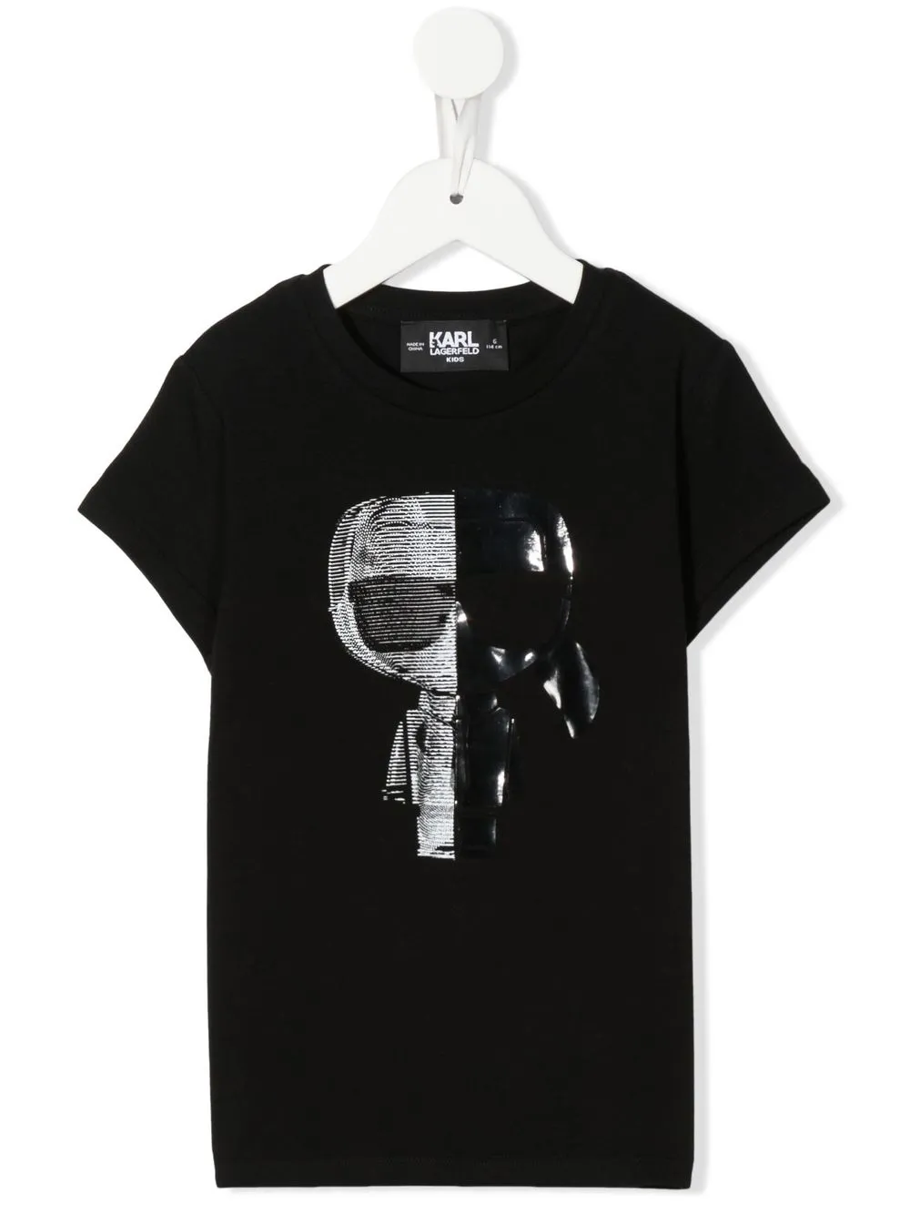 

Karl Lagerfeld Kids playera con estampado gráfico - Negro