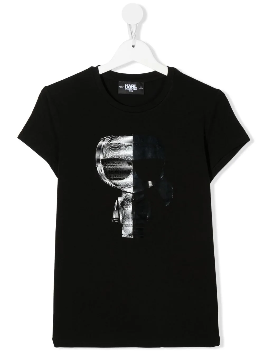 

Karl Lagerfeld Kids playera con estampado gráfico - Negro