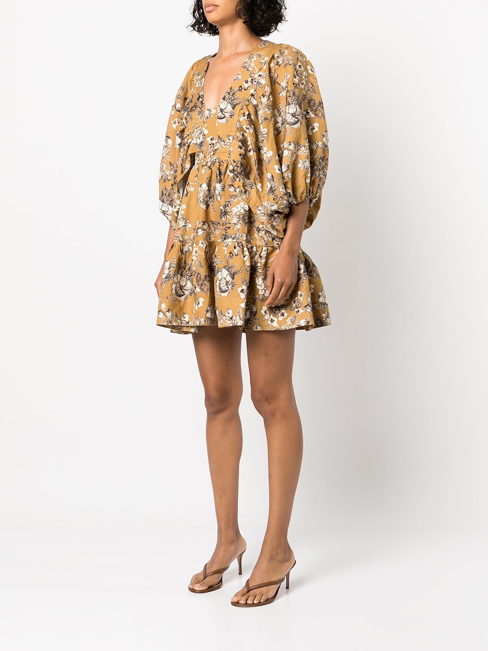 Shona Joy Cecilia balloon-sleeve Mini Dress - Farfetch