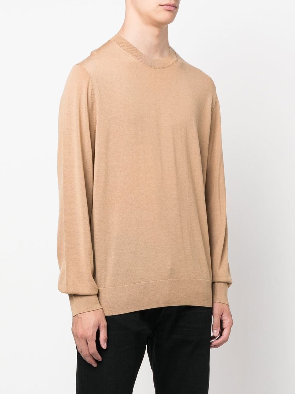 Shop Dsquared2 Crew Neck Wool Sweater In Nude