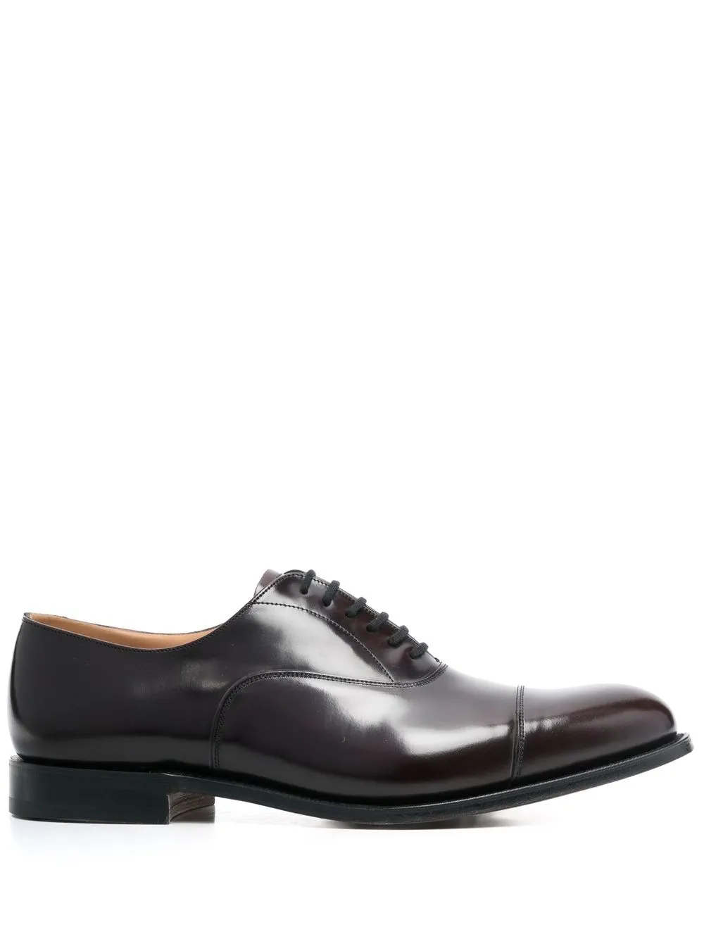 

Church's almond-toe patent-leather oxford shoes - Brown