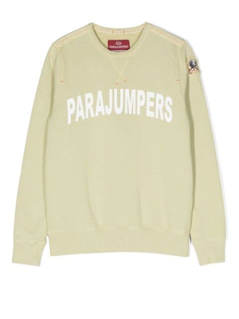 Parajumpers Kids TEEN logo-print crew-neck sweatshirt