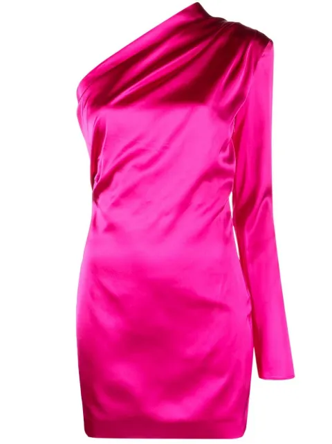 GAUGE81 Asymmetrisches Charras Minikleid
