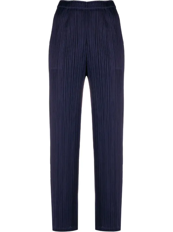 Pleats Please Issey Miyake Pleated straight-leg Trousers - Farfetch