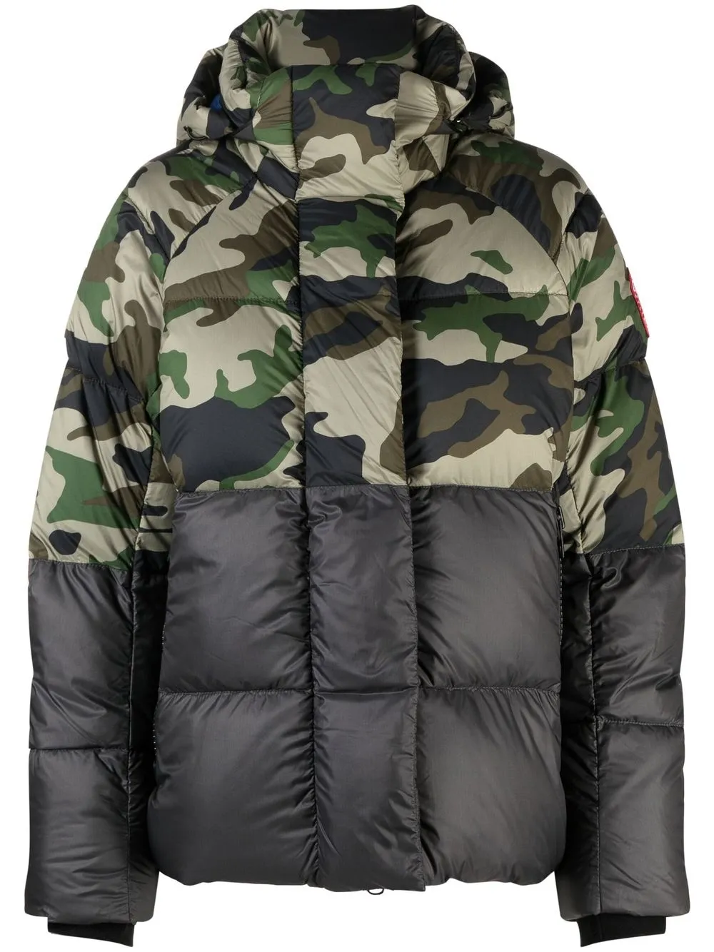 Canada Goose camouflage-print padded down jacket - Green