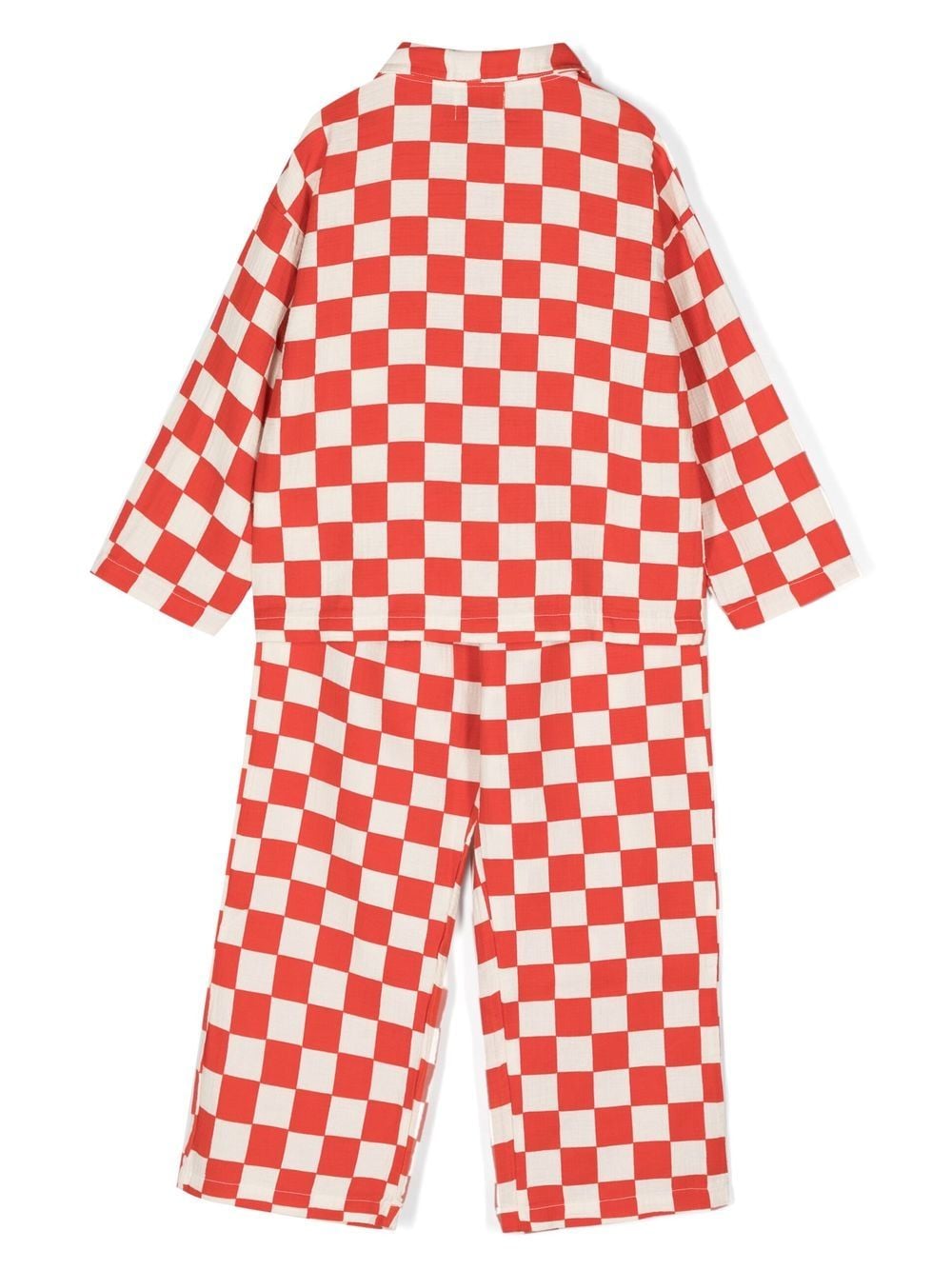 Bobo Choses Geruite pyjama - Rood