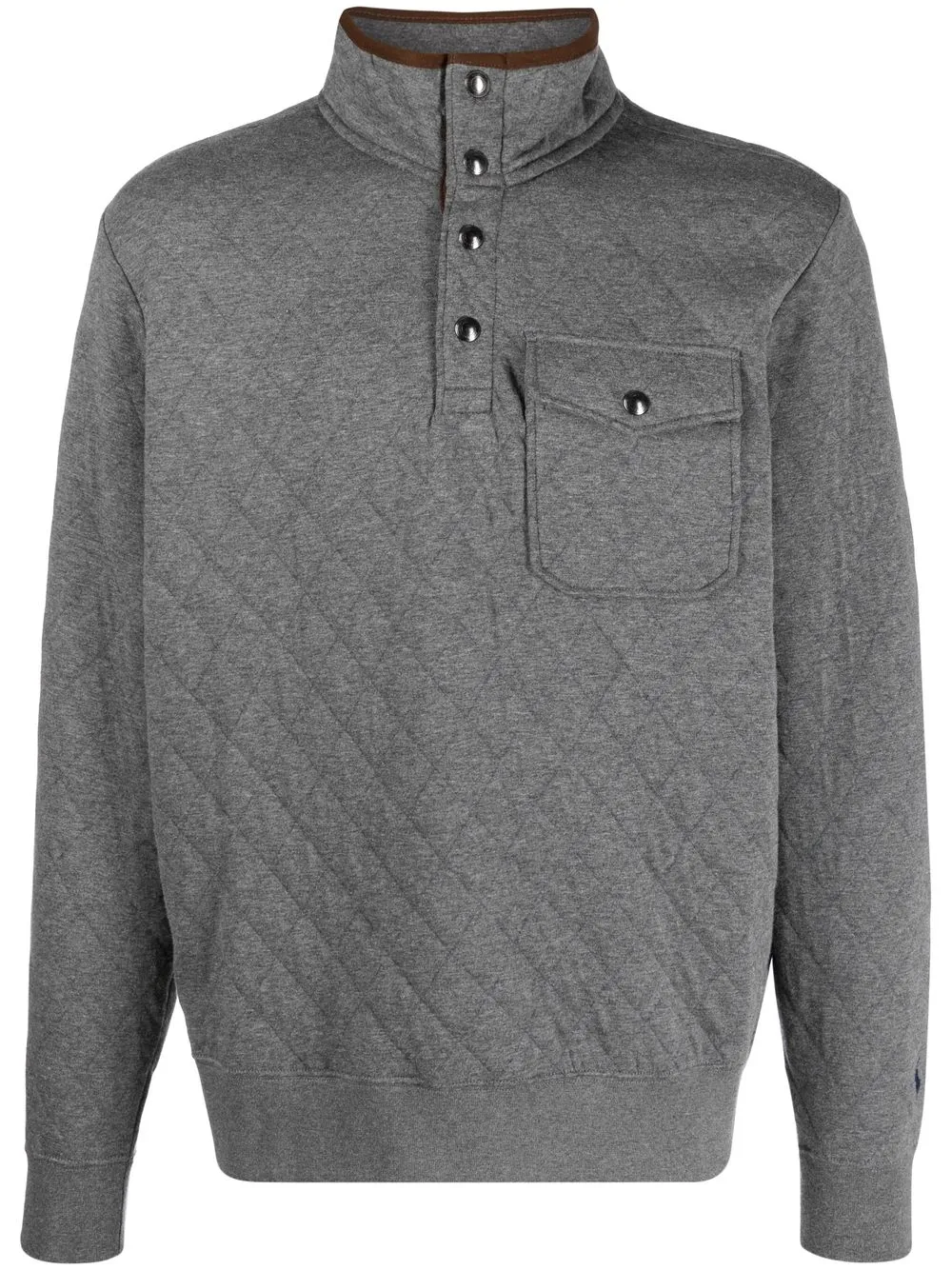 

Polo Ralph Lauren quilted pullover jumper - Grey