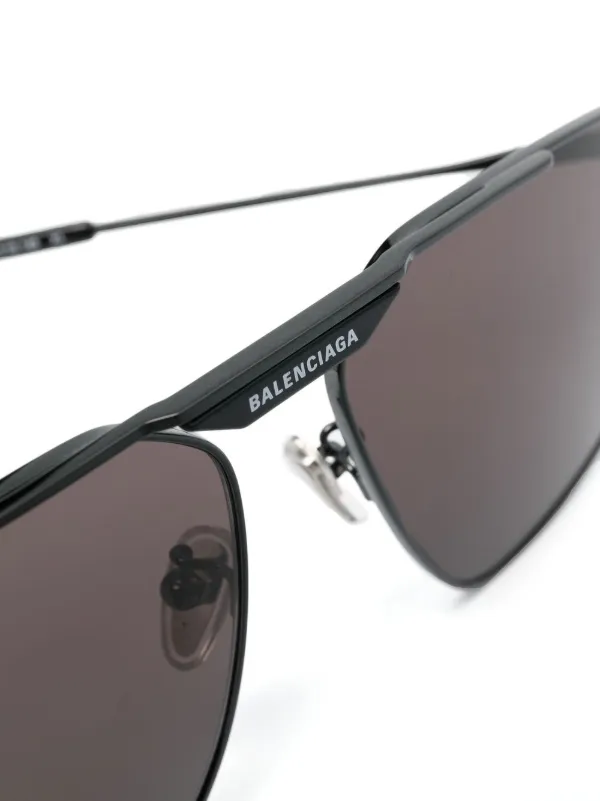 Balenciaga Eyewear Tag 2.0 Navigator Sunglasses | Black