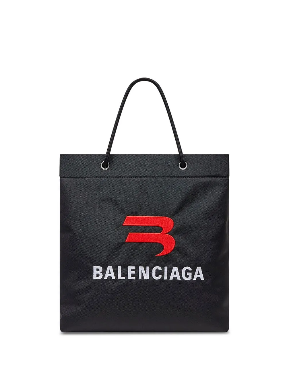 

Balenciaga tote Explorer con logo bordado - Negro