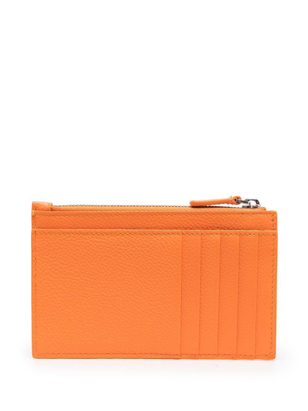 Balenciaga Logo-print Leather Wallet In Orange | ModeSens