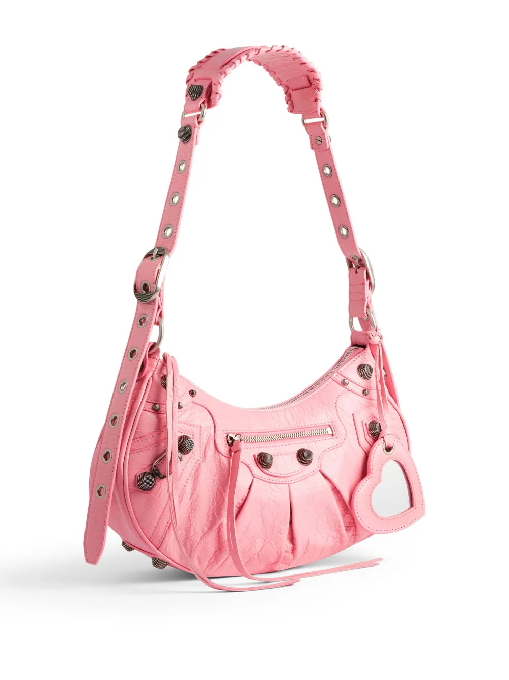 Shop Balenciaga Le Cagole S Shoulder Bag In 5812 -sweet Pink