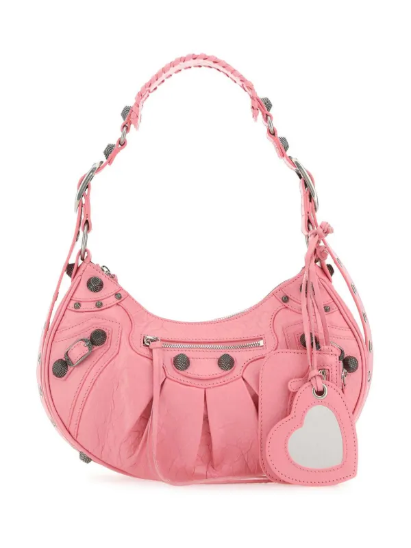ショルダーバッグ・ポシェット Balenciaga Pink leather Le Cagole S shoulder bag Balenciaga Le Cagole S Leather Shoulder Bag | Pink | FARFETCH