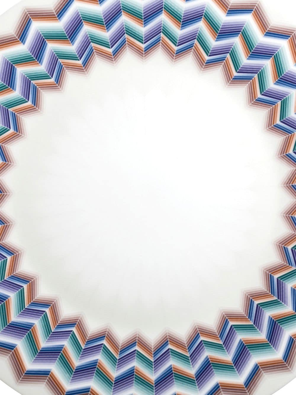 Shop Missoni Zig Zag Jarris Charger Plate (32cm) In White