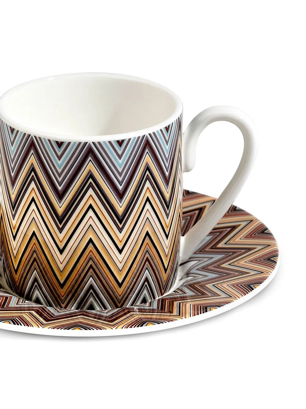  Missoni Home Jarris Kaffeeservice Mit Zickzackmuster   Nude 