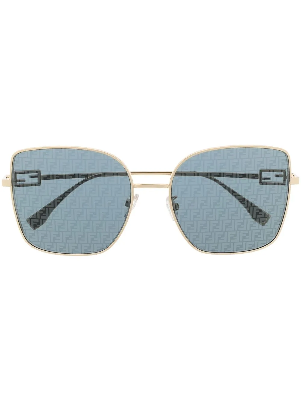 

Fendi Eyewear rectangle-frame sunglasses - Gold