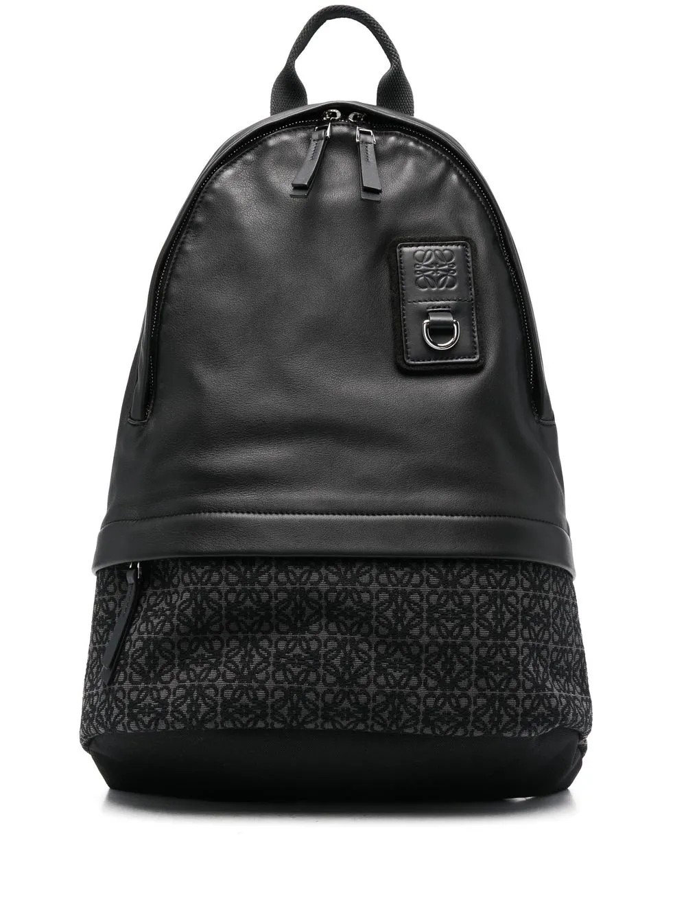 LOEWE Anagram jacquard round slim backpack | Black | Image 1