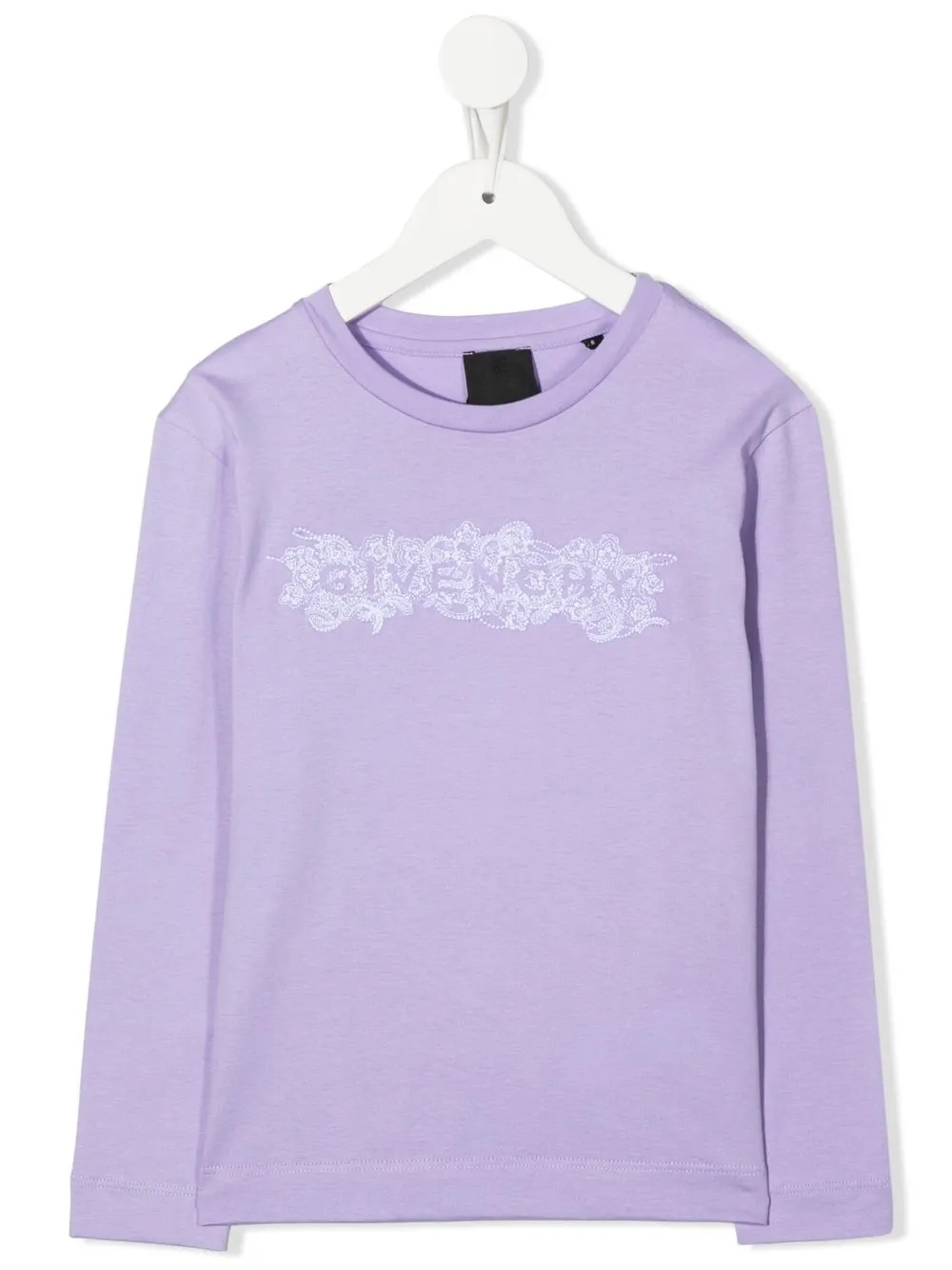 

Givenchy Kids playera con logo bordado - Morado