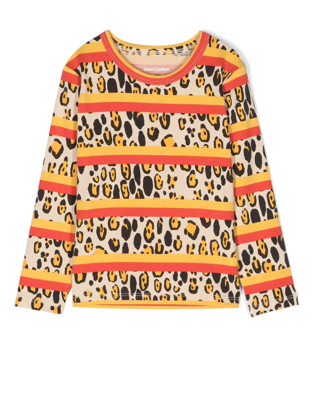 

Mini Rodini top con estampado de leopardo - Neutro