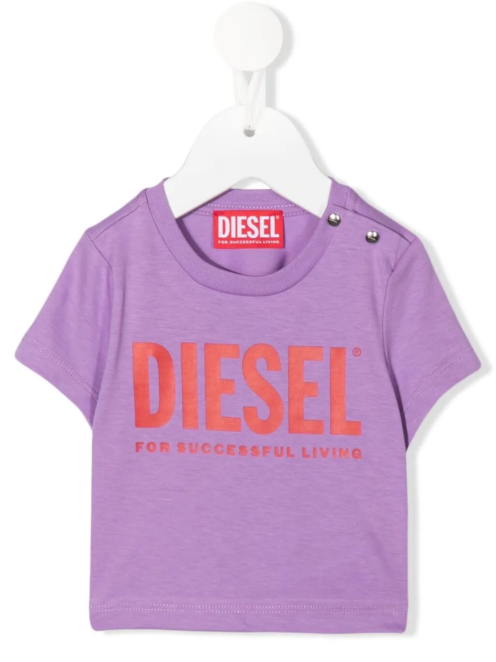 

Diesel Kids logo-print short-sleeve T-Shirt - Purple