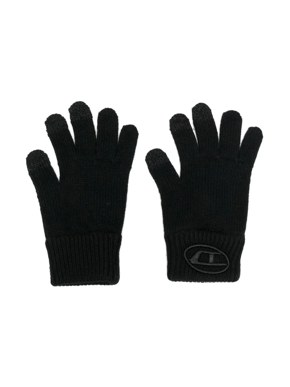 

Diesel Kids guantes Ncoder con logo bordado - Negro