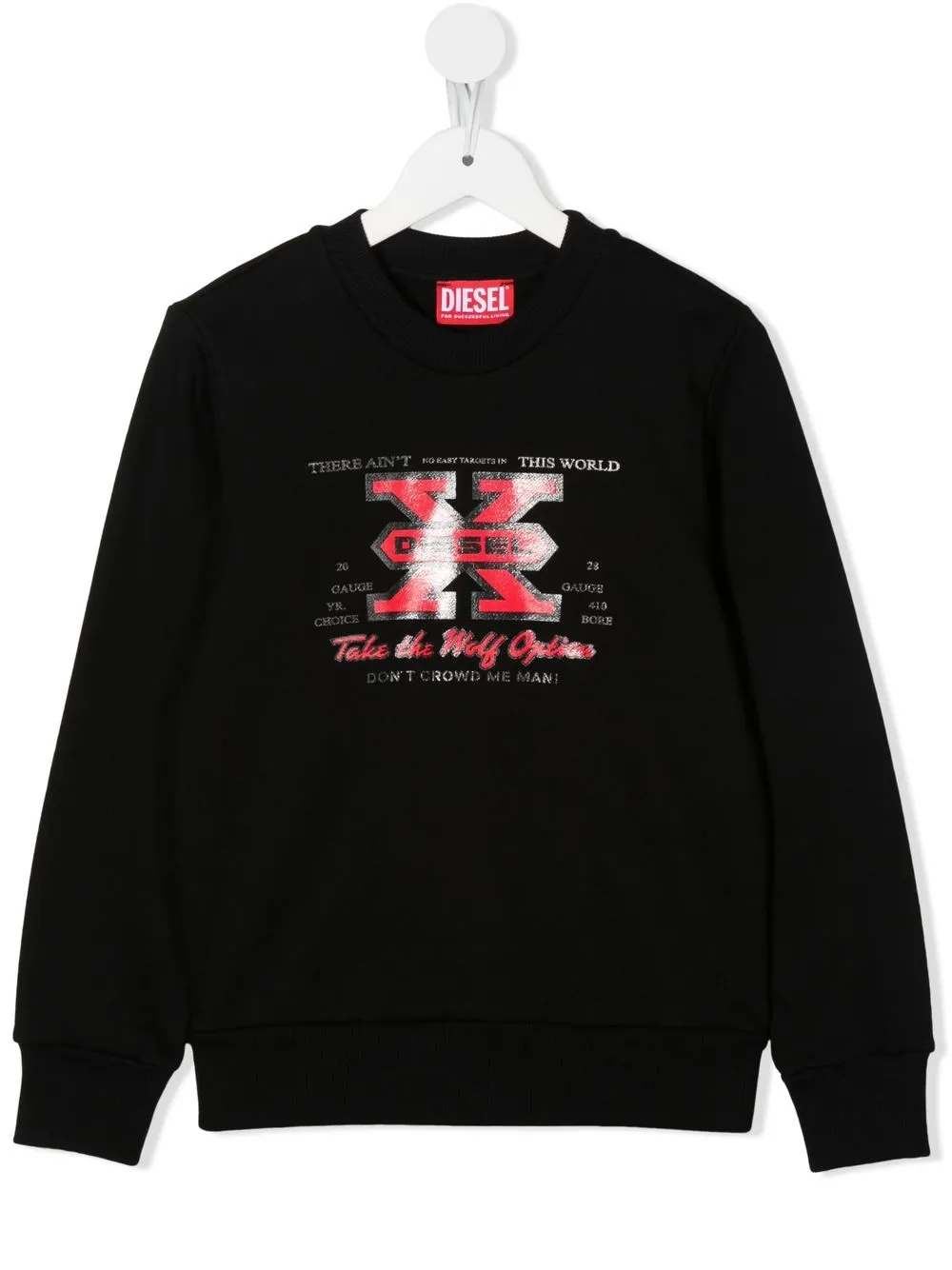 

Diesel Kids graphic logo-print sweatshirt - Black