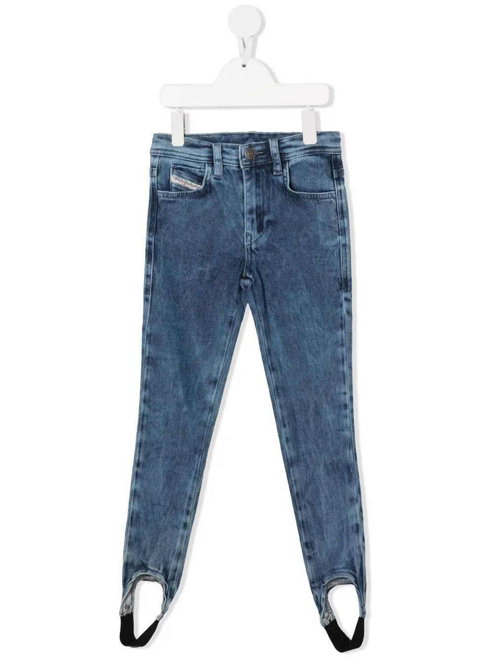 

Diesel Kids skinny jeans estilo fuseau - Azul