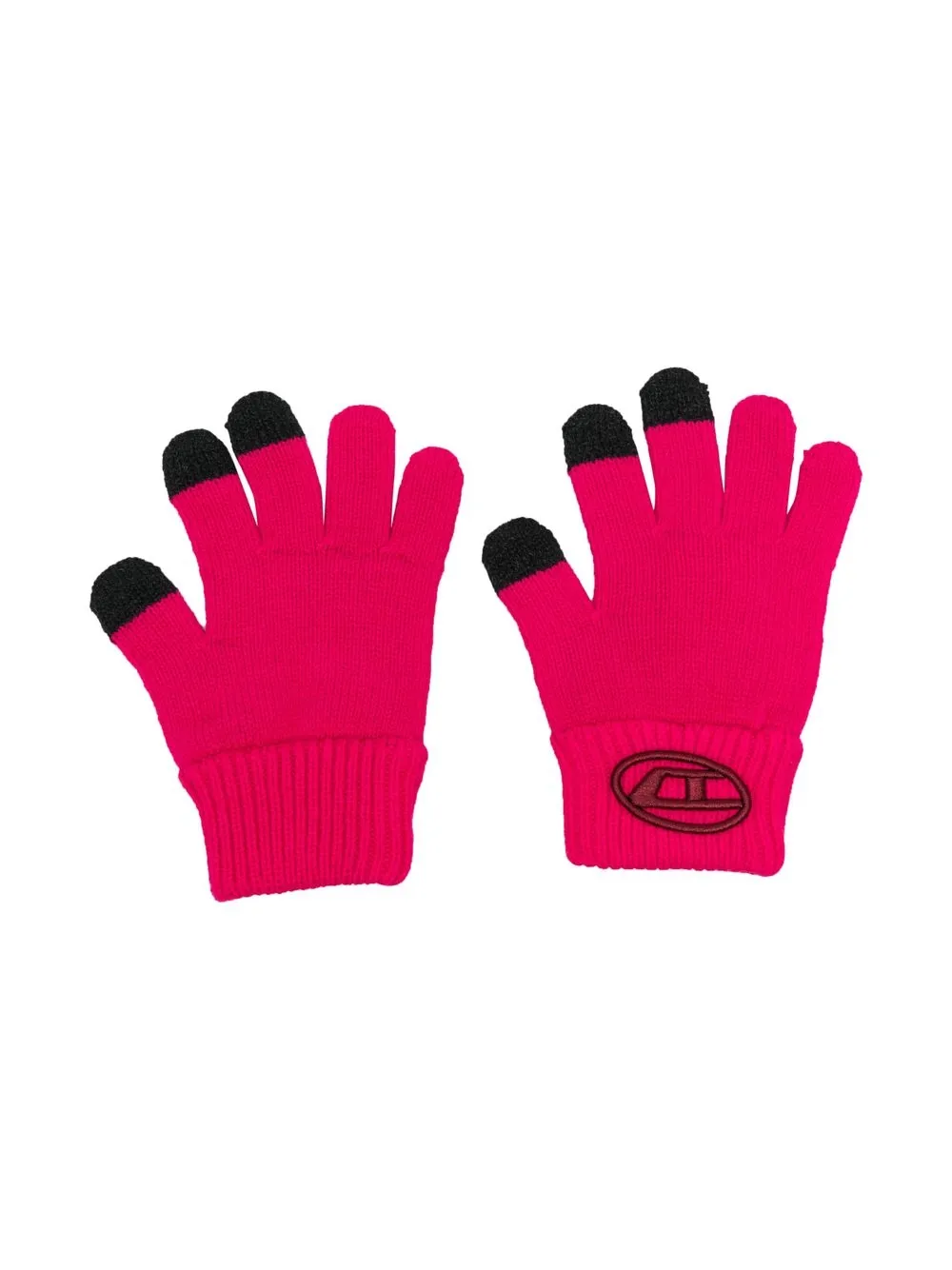 

Diesel Kids guantes Ncoder con logo bordado - Rosado