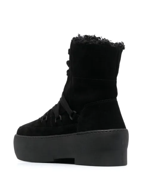 GIABORGHINI flatform lace-up suede boots GIA24SUEDE - 2