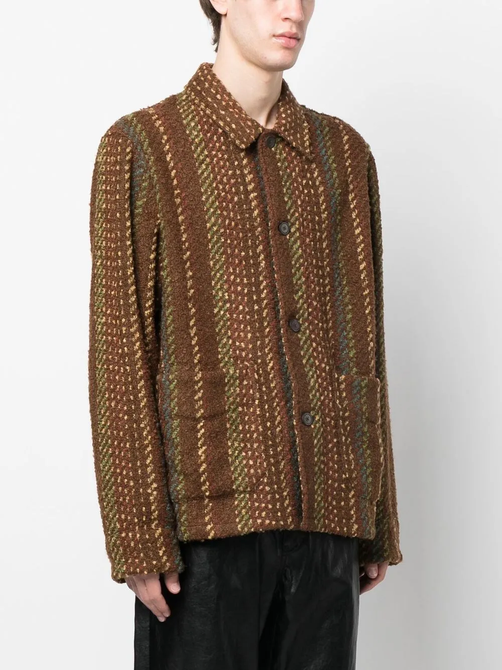 Archive Box knit shirt jacket