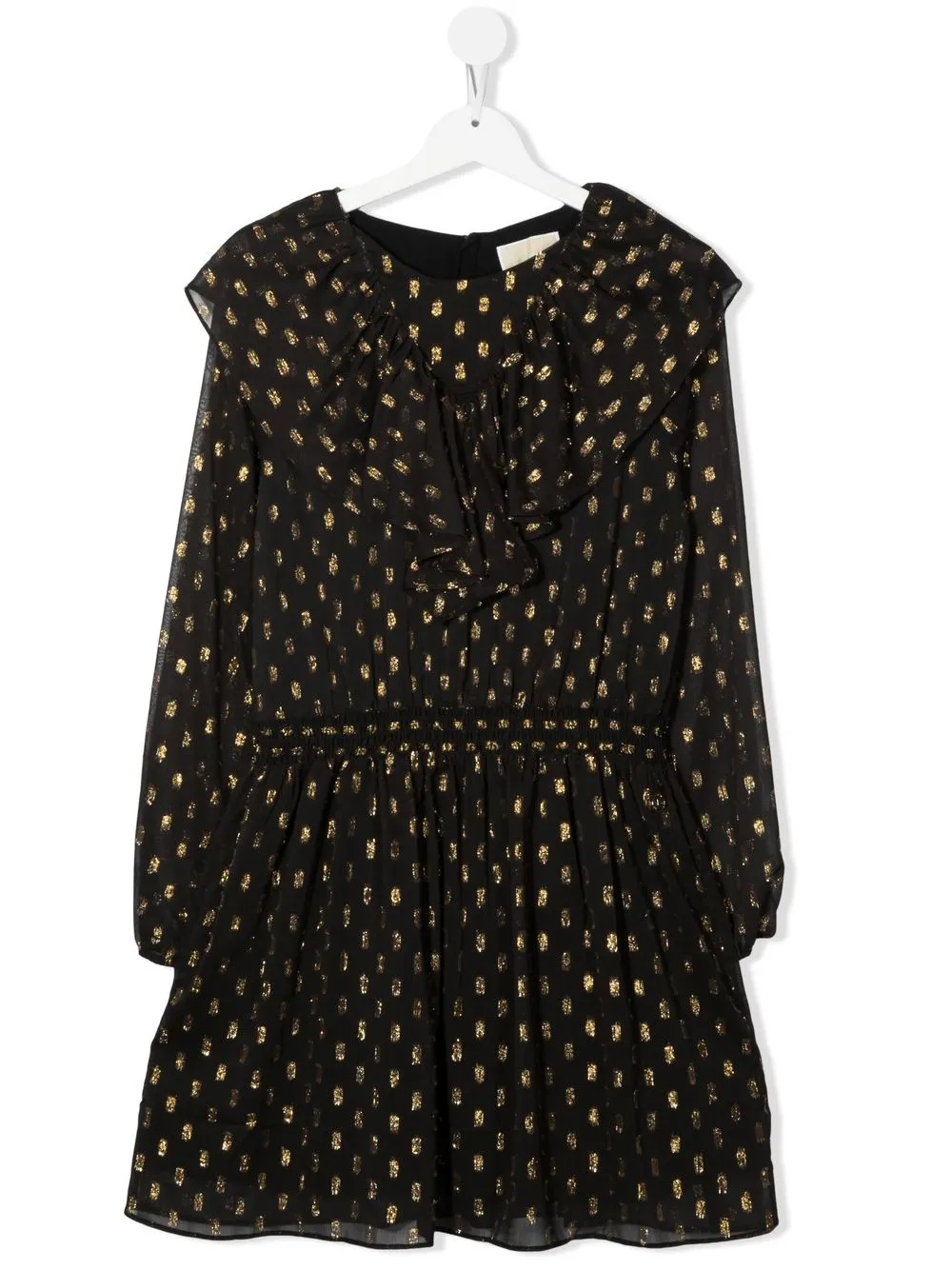 

Michael Kors Kids vestido con motivo metalizado en jacquard - Negro