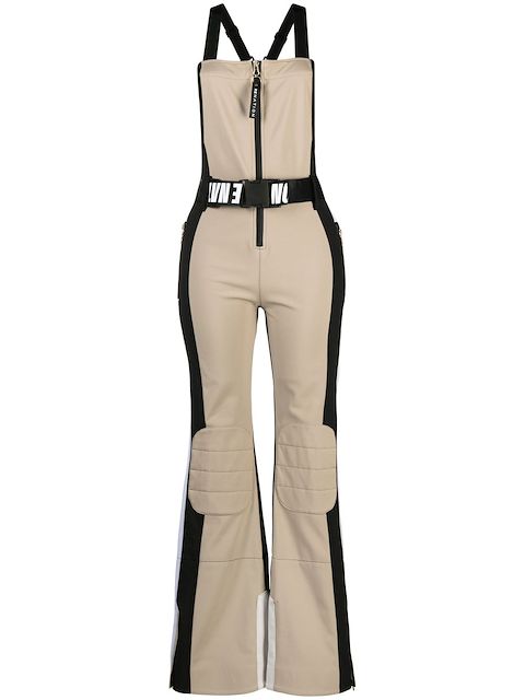 P.E Nation St Moritz belted leopard-print jumpsuit