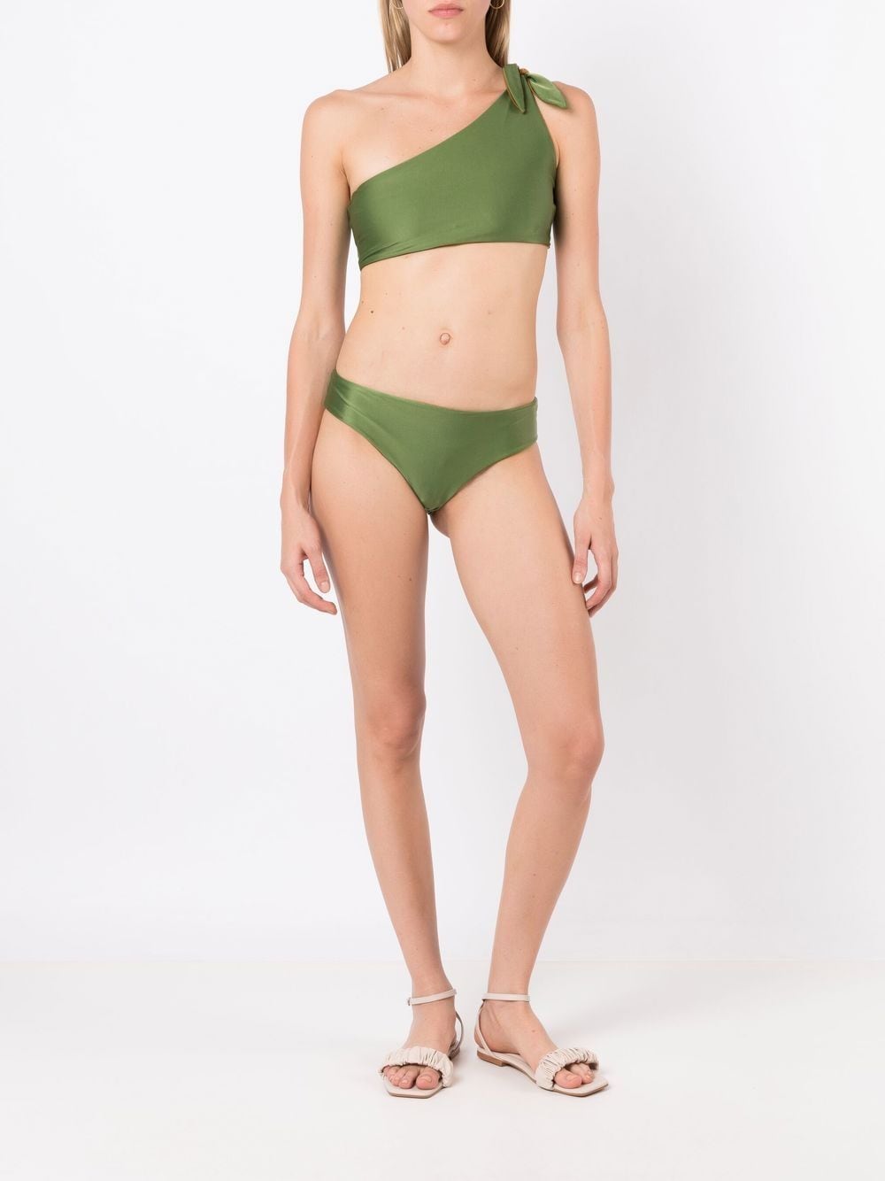 Lenny Niemeyer Asymmetrische bikinitop - Groen