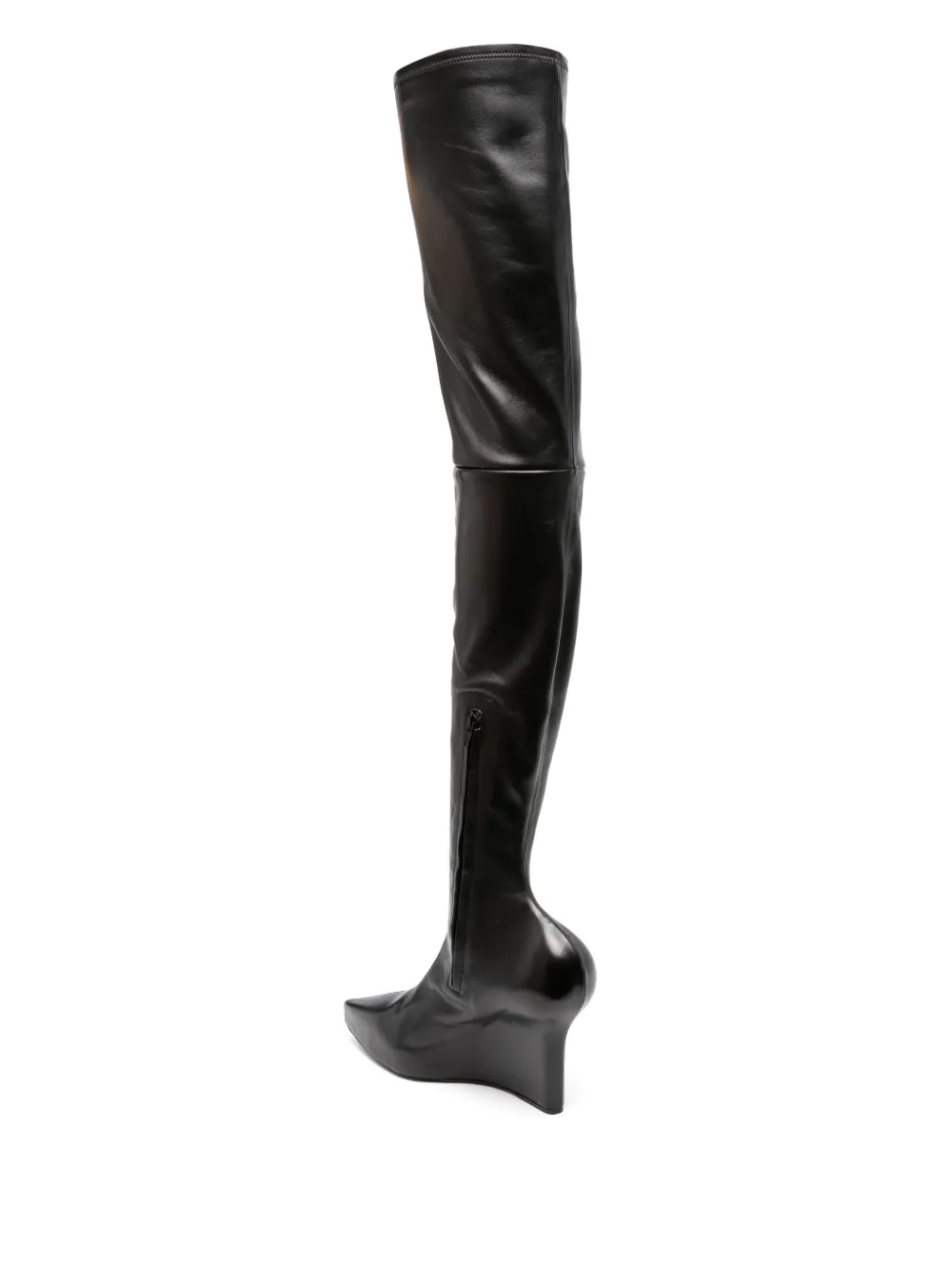  Givenchy 80mm Leather Boots - Black 