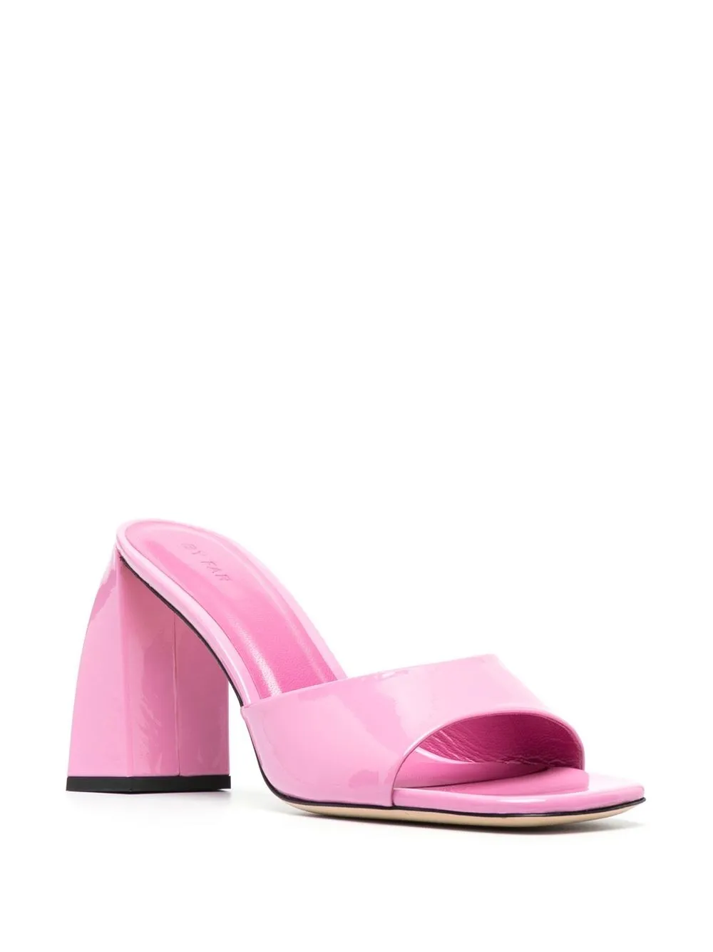 BY FAR Michele lakleren muiltjes - Roze