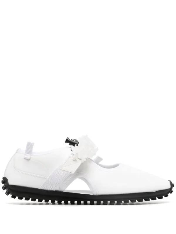 Cecilie Bahnsen Sara cut-out Detail Sneakers | White | FARFETCH