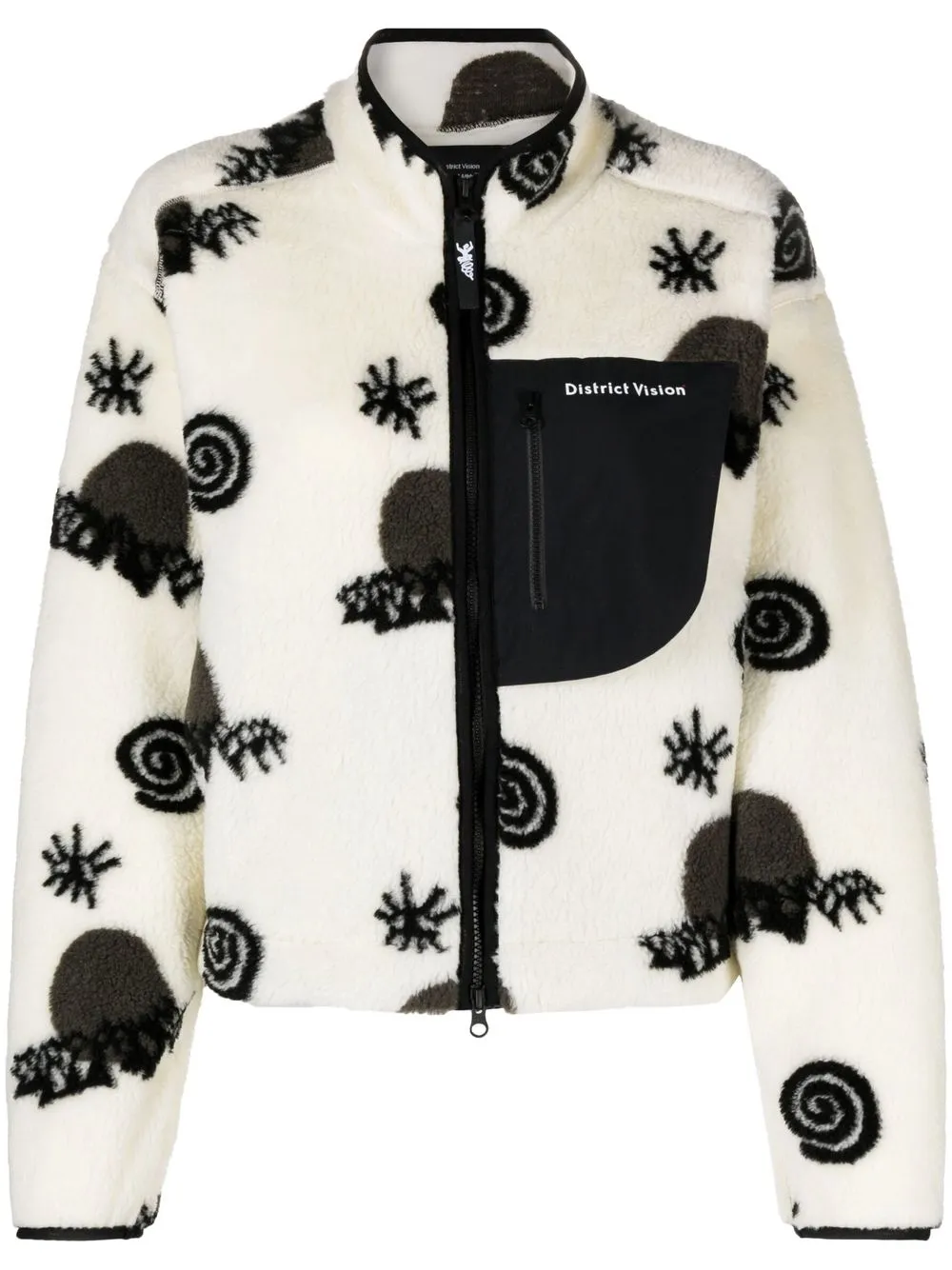 

District Vision Kendra logo-print jacket - White