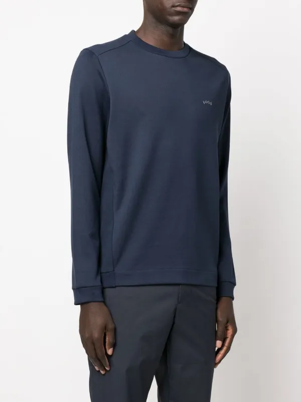 Boss salbo tonal print logo sweatshirt hotsell