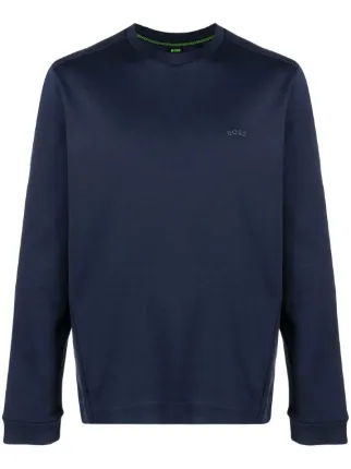 Boss salbo tonal print online logo sweatshirt