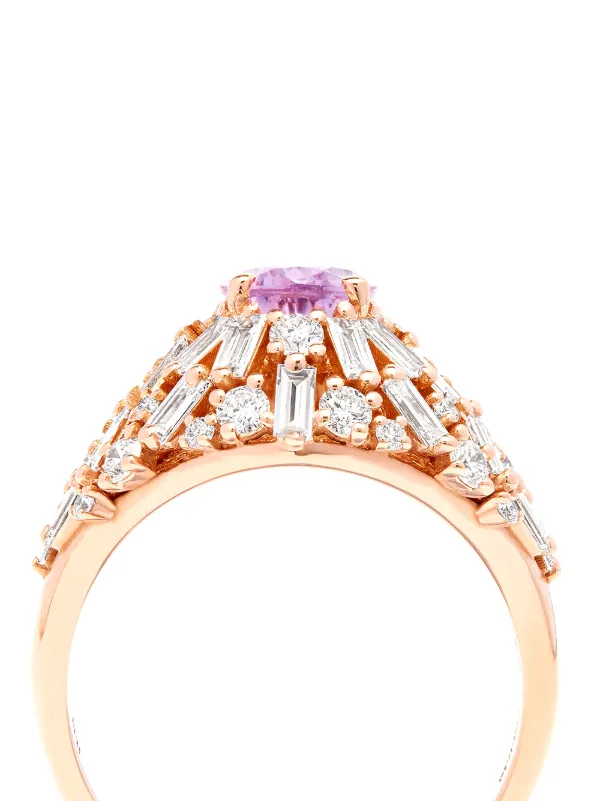 送料関税込★Suzanne Kalan★サファイアダイヤモンド 18金リング Suzanne Kalan ダイヤモンド&サファイア リング 18Kローズ