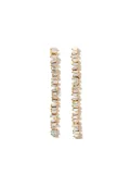 Suzanne Kalan 18kt yellow gold Savannah Midi diamond drop earrings