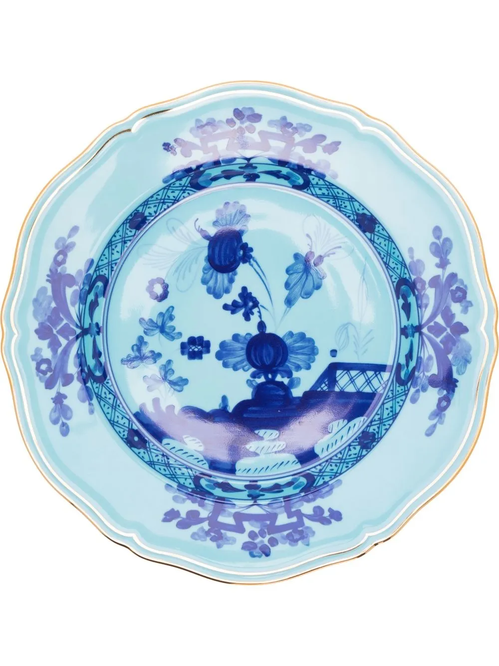 

GINORI 1735 plato Oriente Italiano de porcelana - Azul